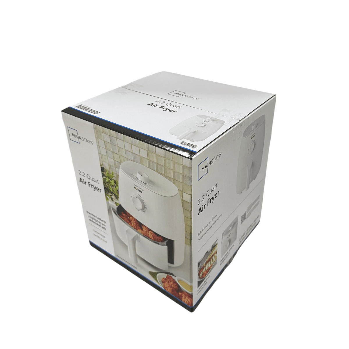 Mainstays 2.2 QT Air Fryer, Arctic White - Automatic Shutoff
