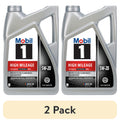 (2 pack) Mobil 1 High Mileage Full Synthetic Motor Oil 5W-20, 5 Quart