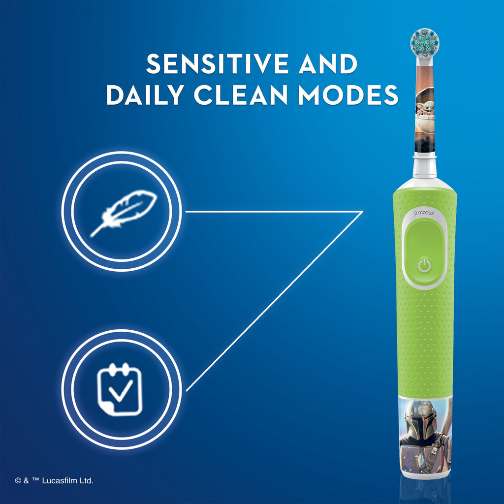 Oral-B Kids Electric Toothbrush featuring Star Wars The Mandalorian, for Kids 3+