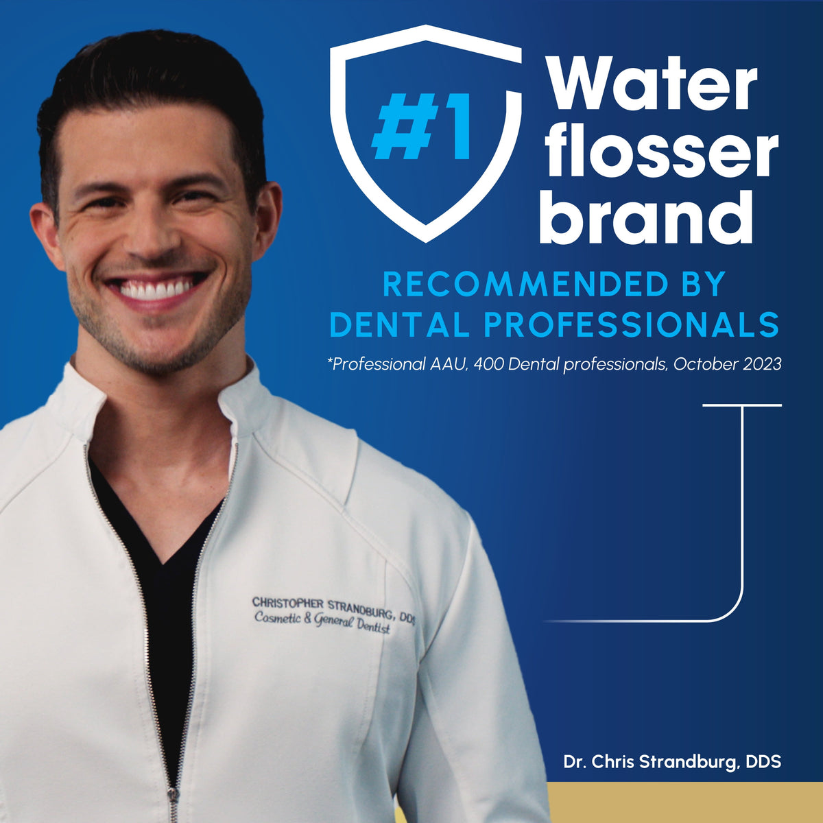 Waterpik Ultra Water Flosser with 10 Settings, 6 Tips, ADA Accepted, White