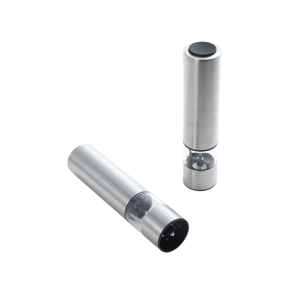 Kamenstein Battery Operated Stainless Steel Salt and Pepper Grinder Set of Two