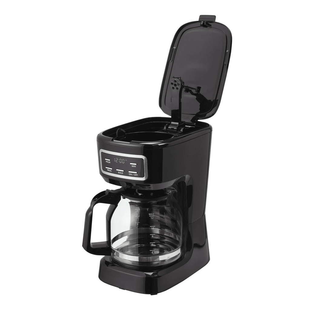 Mainstays 12-Cup Black Programmable Drip Coffee Maker, CM1449-UL