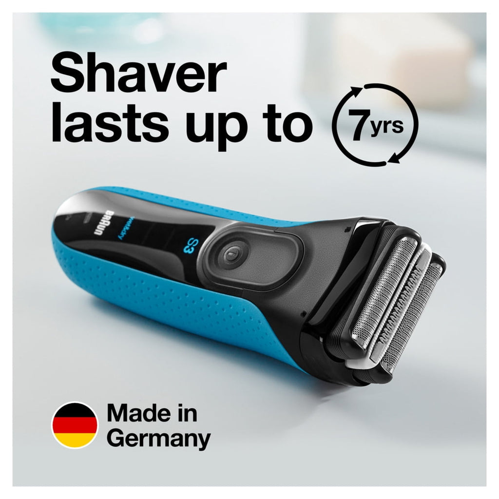 Braun Electric Shaver Series 3, ProSkin 3040s, Wet & Dry with Precision Trimmer