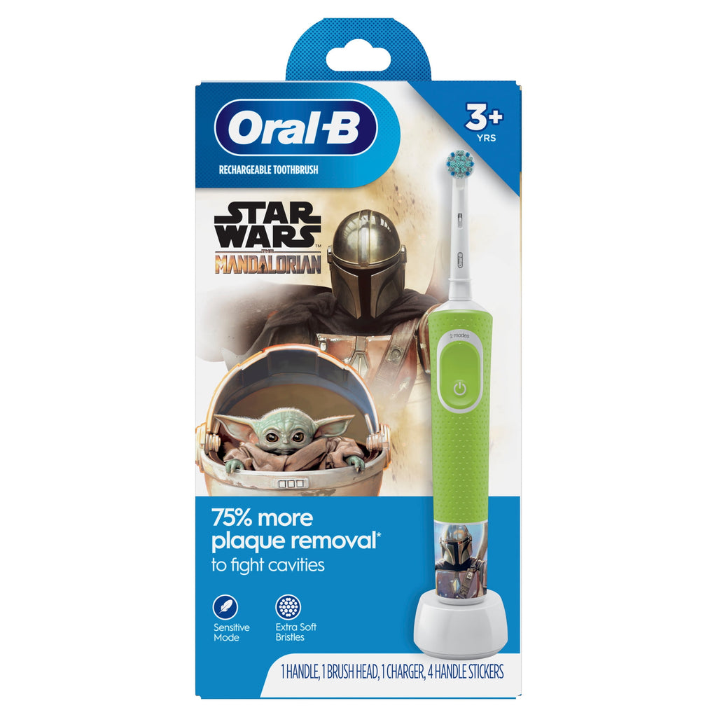 Oral-B Kids Electric Toothbrush featuring Star Wars The Mandalorian, for Kids 3+