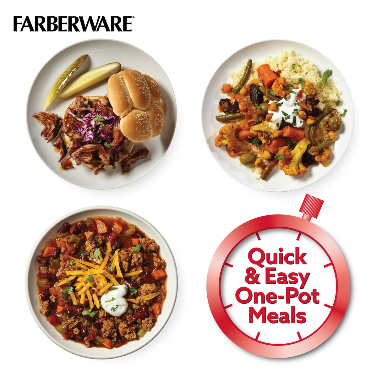 Farberware 6 qt Aluminum Stovetop Pressure Cooker, Induction Compatible, Silver