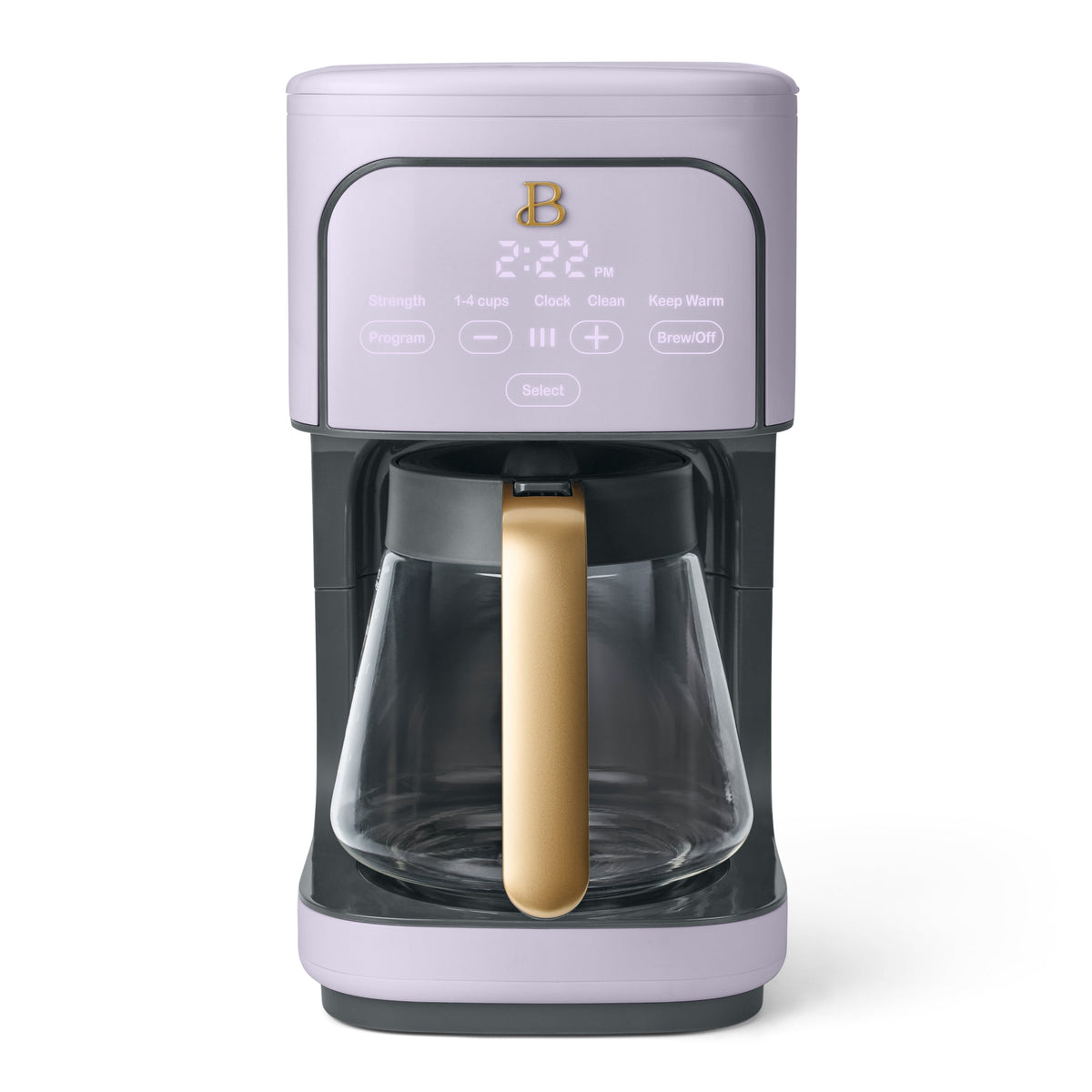 Beautiful by Drew Barrymore 12-Cup Programmable Coffee Maker, White Icing