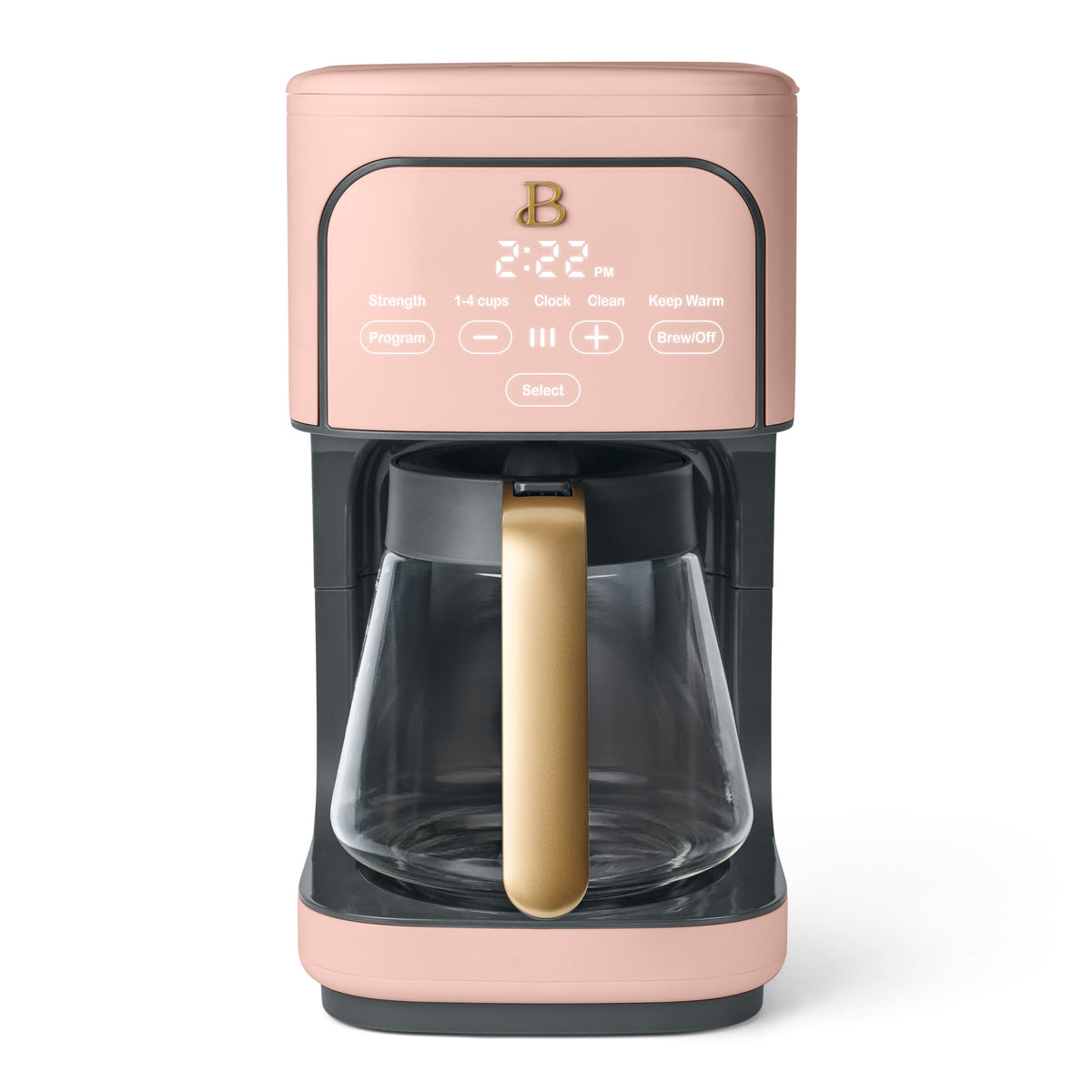 Beautiful by Drew Barrymore 12-Cup Programmable Coffee Maker, White Icing