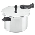 Farberware 6 qt Aluminum Stovetop Pressure Cooker, Induction Compatible, Silver