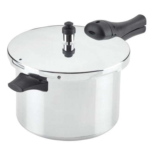 Farberware 6 qt Aluminum Stovetop Pressure Cooker, Induction Compatible, Silver