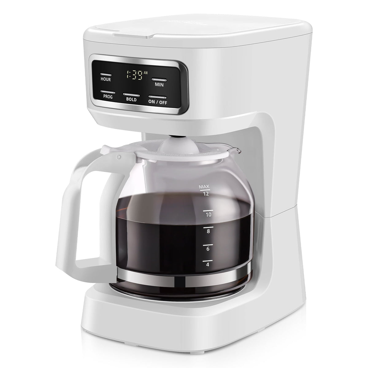 Mainstays 12-Cup Black Programmable Drip Coffee Maker, CM1449-UL