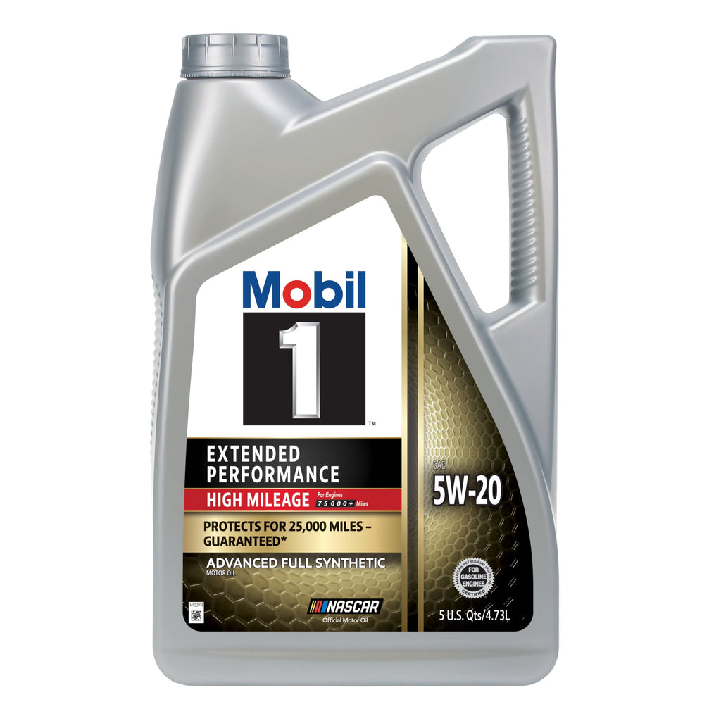 (2 pack) Mobil 1 Extended Performance High Mileage Full Synthetic Motor Oil 5W-20, 5 Quart