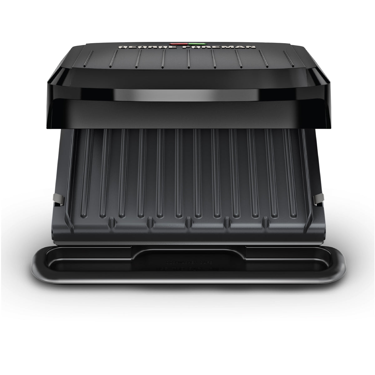 George Foreman 4‑Serving Electric Grill & Panini Press, Easy‑Clean Removable Dishwasher‑Safe Nonstick Plates