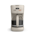 bella 12 Cup Programmable Drip Coffee Maker with Glass Carafe, Auto Shut-Off, Oatmilk