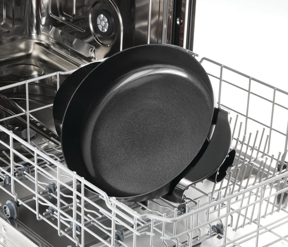 Mainstays 12" Round Ceramic Skillet with Glass Lid ,Black,Nonstick, 1200W, Removable Temp Control, Dishwasher Safe