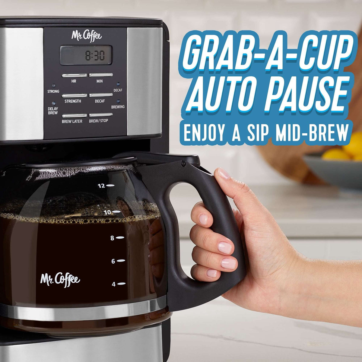 Mr. Coffee 12 Cup Programmable Coffee Maker with 3 Ways to Brew System