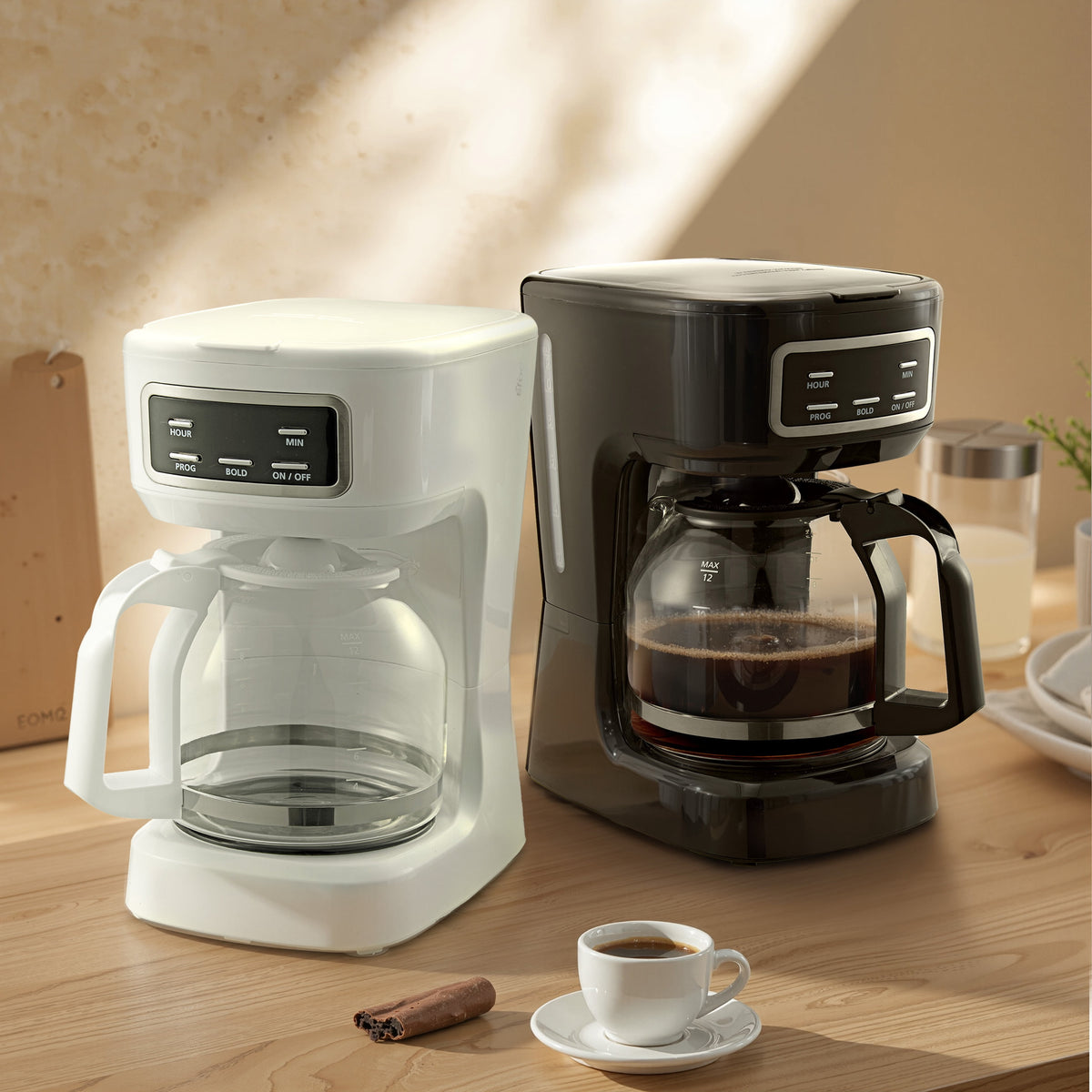 Mainstays 12-Cup Black Programmable Drip Coffee Maker, CM1449-UL