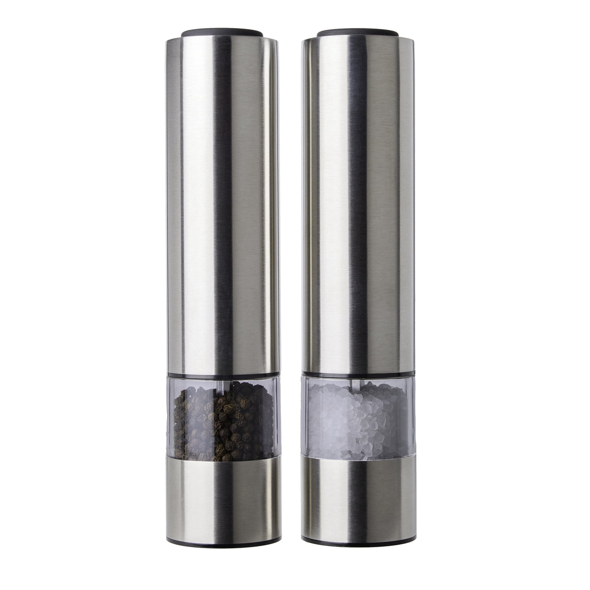 Kamenstein Battery Operated Stainless Steel Salt and Pepper Grinder Set of Two