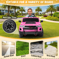 UBesGoo 12V Licensed Chevrolet Colorado Electric Ride on Car Toy for Toddler Kid w/ Remote Control, LED Lights, Pink